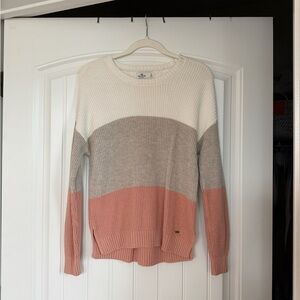 hollister multicolor block sweater